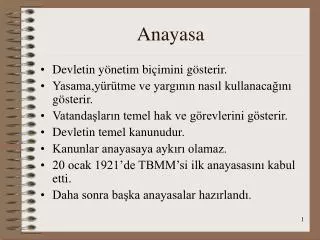 anayasa
