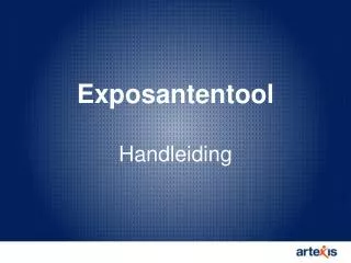 exposantentool handleiding