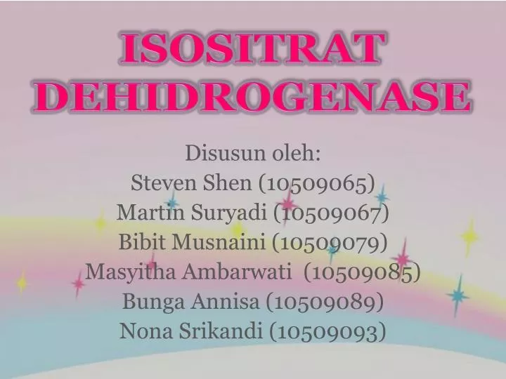 isositrat dehidrogenase