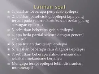 latihan soal