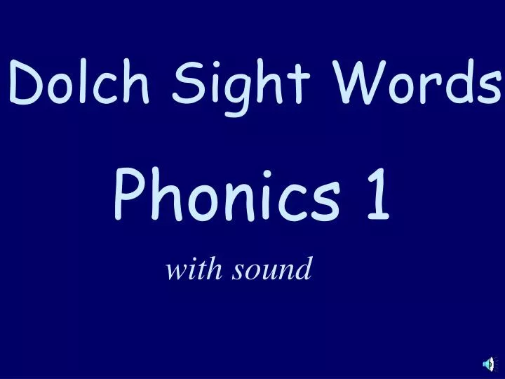 phonics 1