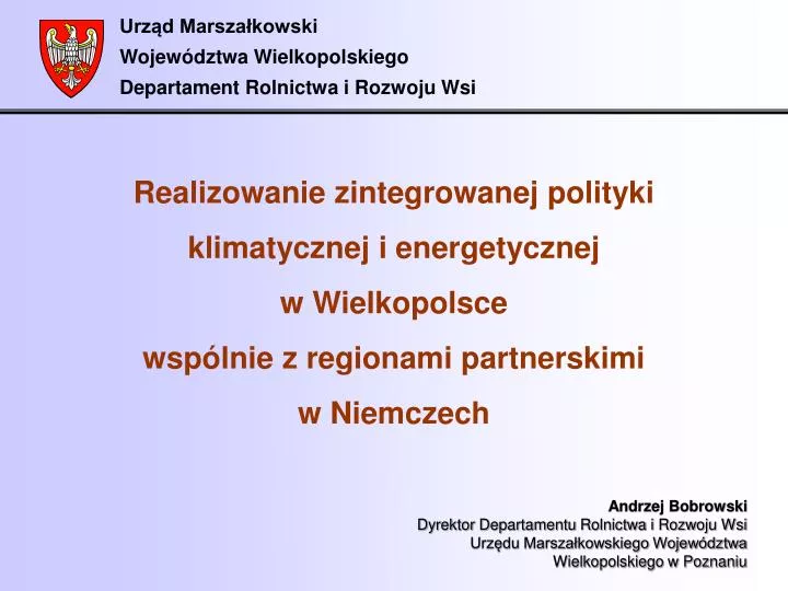 urz d marsza kowski wojew dztwa wielkopolskiego departament rolnictwa i rozwoju wsi