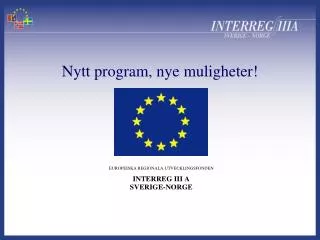 nytt program nye muligheter