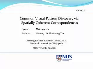 Common Visual Pattern Discovery via Spatially Coherent Correspondences