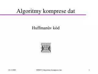 algoritmy komprese dat