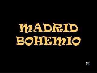 madrid bohemio