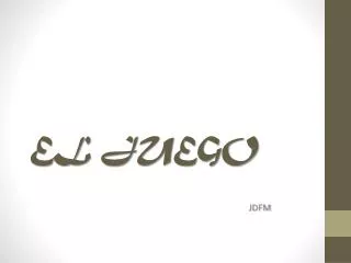 el juego