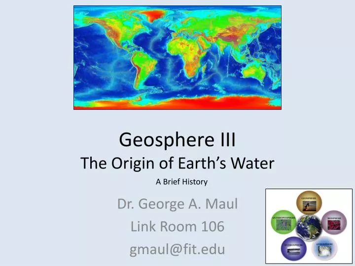 geosphere iii the origin of earth s water
