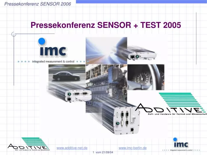 pressekonferenz sensor test 2005