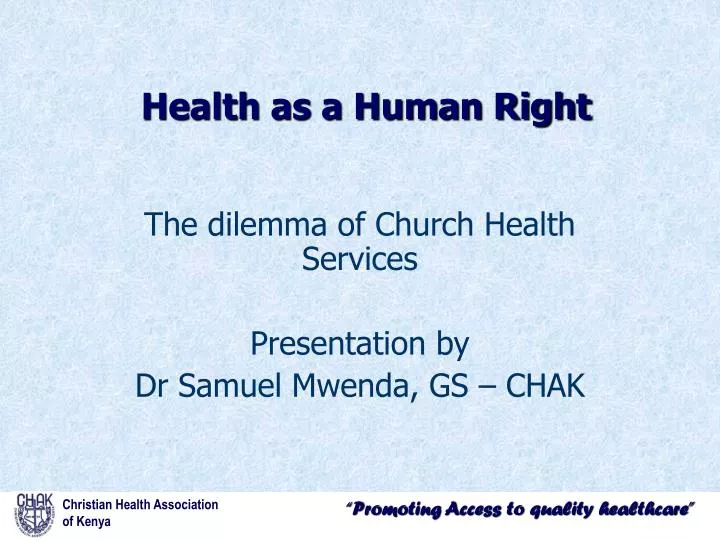 health as a human right