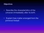 Unveiling the Early Universe: Origins and Density Insights - slide 1
