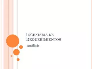 ingenier a de requerimientos