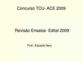 revis o ensaios edital 2009