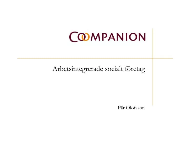 arbetsintegrerade socialt f retag p r olofsson