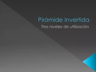 pir mide invertida