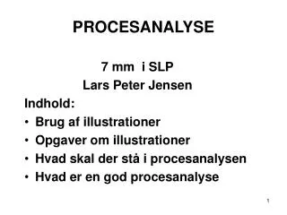 procesanalyse
