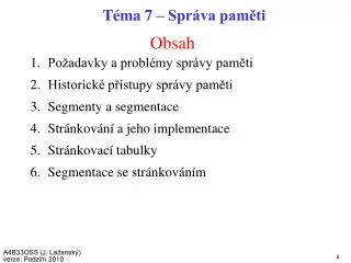 obsah