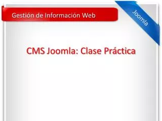 cms joomla clase pr ctica
