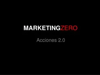 marketing zero