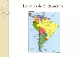 lenguas de sudam rica