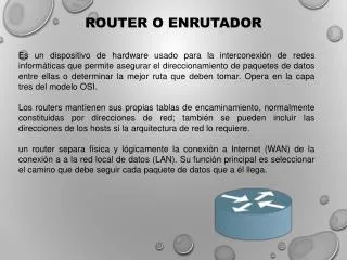 router o enrutador