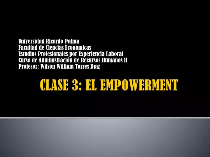 clase 3 el empowerment