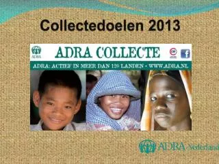 Collectedoelen 2013