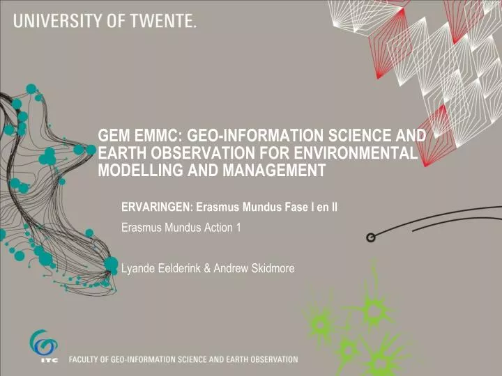 gem emmc geo information science and earth observation for environmental modelling and management