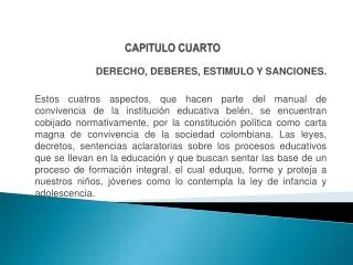 capitulo cuarto