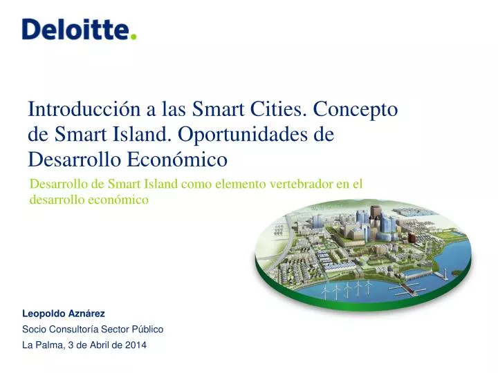 introducci n a las smart cities concepto de smart island oportunidades de desarrollo econ mico