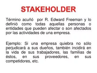 stakeholder