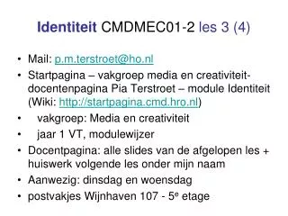 identiteit cmdmec01 2 les 3 4