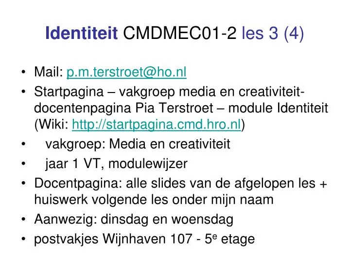 identiteit cmdmec01 2 les 3 4