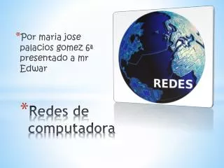 redes de computadora