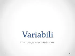 variabili