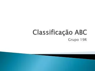 classifica o abc