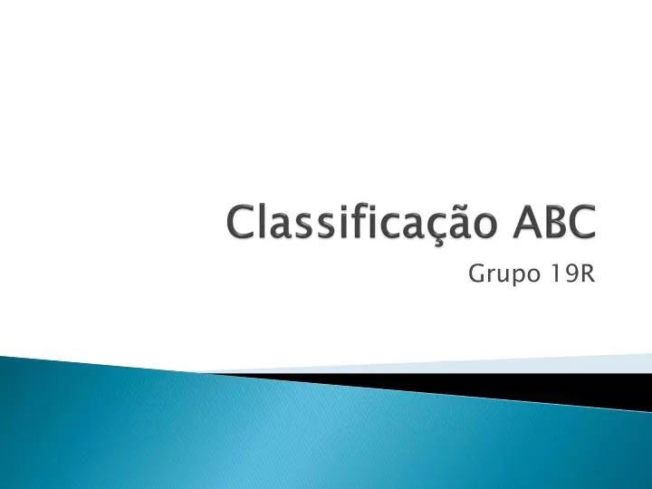 classifica o abc