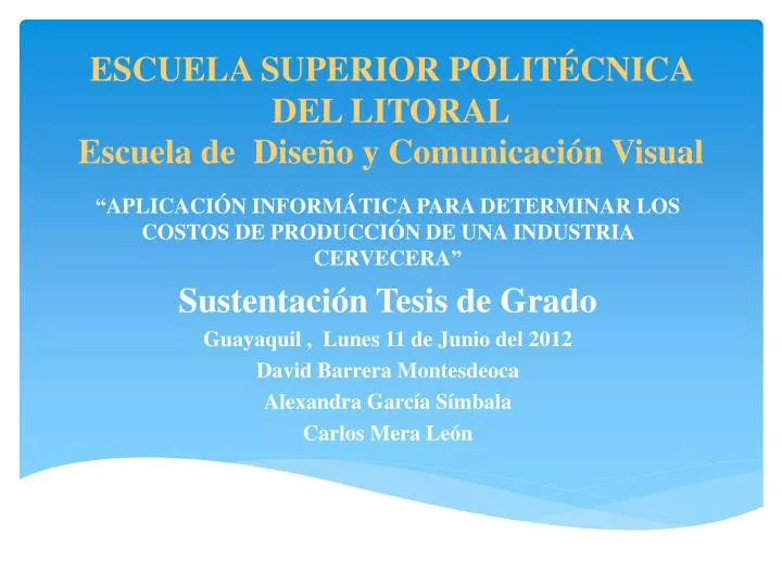 escuela superior polit cnica del litoral escuela de dise o y comunicaci n visual