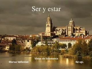 ser y estar