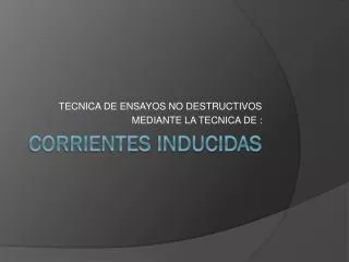 tecnica de ensayos no destructivos mediante la tecnica de
