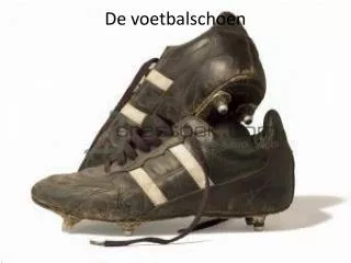 de voetbalschoen