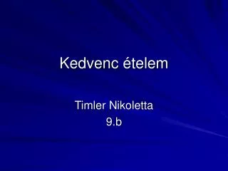 kedvenc telem