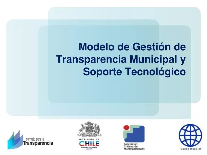 modelo de gesti n de transparencia municipal y soporte tecnol gico
