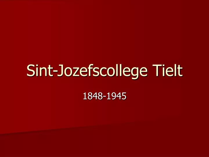 sint jozefscollege tielt