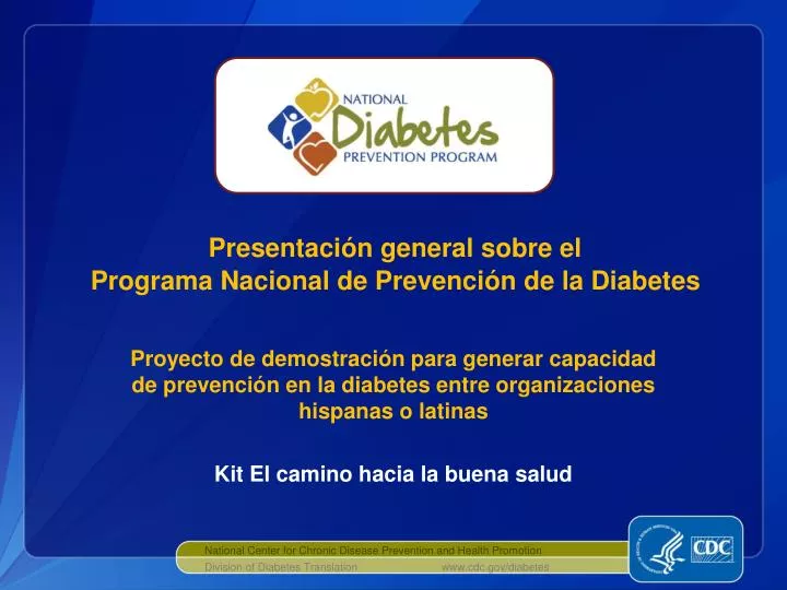 presentaci n general sobre el programa nacional de prevenci n de la diabetes