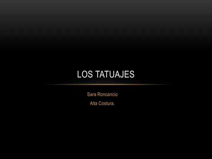 los tatuajes