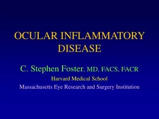 OCULAR INFLAMMATORY DISEASE