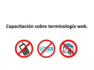 capacitaci n sobre terminolog a web