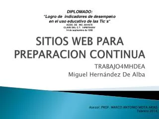 sitios web para preparacion continua