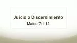 Juicio o Discernimiento - slide 1